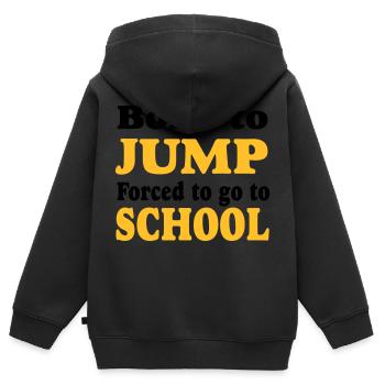 Long Jump - High Jump - Kids Premium Organic Zip-up Hoodie - black - Back - AI Model Kid Male (0cm)