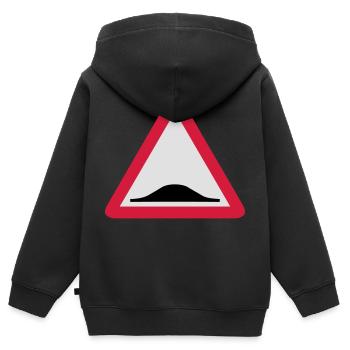 Triangle panel back donkey 209 - Kids Premium Organic Zip-up Hoodie - black - Back - AI Model Kid Male (0cm)