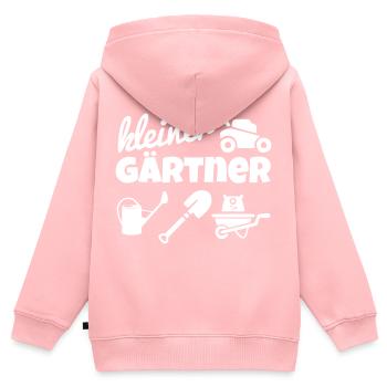 Kleiner Gärtner - Kinder Premium Organic Zip Hoodie - Rosa - Hinten - AI Model Kid Female (0cm)
