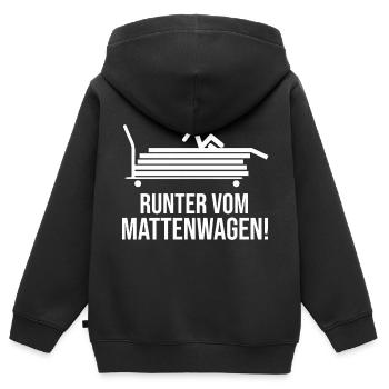 Sportlehrer Sportlehrerin Sportunterricht lustig - Kinder Premium Organic Zip Hoodie - Schwarz - Hinten - AI Model Kid Male (0cm)