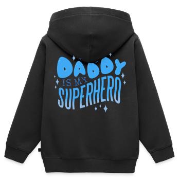 My Daddy - Kids Premium Organic Zip-up Hoodie - black - Back - AI Model Kid Male (0cm)