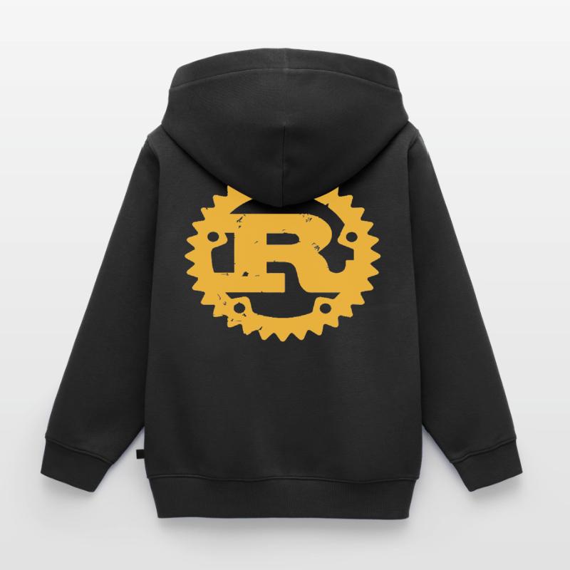 Rust Programming Kids Premium Organic Zip-up Hoodie