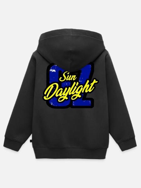 OZ SunDaylight 1 - Kinder Premium Organic Zip Hoodie - Schwarz