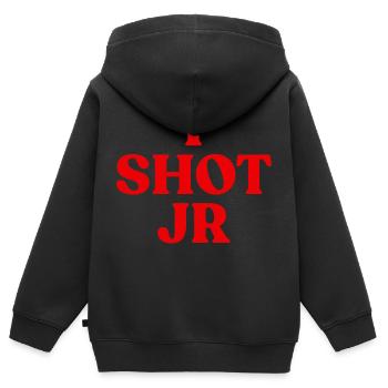 Retro-TV - Kinder Premium Organic Zip Hoodie - Schwarz - Hinten - AI Model Kid Male (0cm)