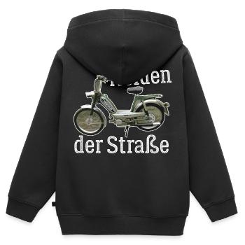 Hercules Prima 5 T-Shirt I 25 Kmh Moped - Kinder Premium Organic Zip Hoodie - Schwarz - Hinten - AI Model Kid Male (0cm)