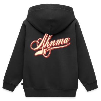 ahnma digga diggah hip hop old school rap street - Sweat Premium à capuche zippé enfant bio - noir - Dos - AI Model Kid Male (0cm)