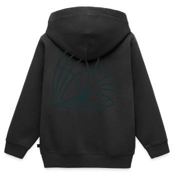 Schwarze Perle - Kinder Premium Organic Zip Hoodie - Schwarz - Hinten - AI Model Kid Male (0cm)