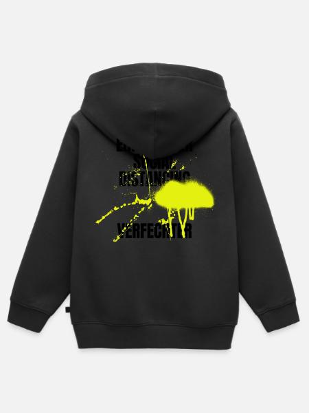 Social Distancing - Kinder Premium Organic Zip Hoodie - Schwarz