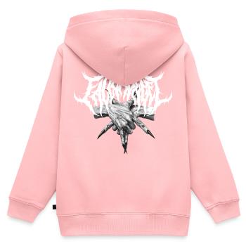 Fallen Angel Fallen Angel Lucifer Hands Logo - Kids Premium Organic Zip-up Hoodie - rose - Back - AI Model Kid Female (0cm)