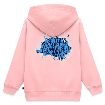 fischerei tierschutz tier angelrute kuh vegetarier - Kinder Premium Organic Zip Hoodie - Rosa - Hinten - AI Model Kid Female (0cm)