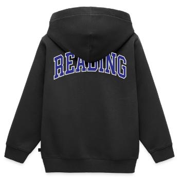 Reading - Kids Premium Organic Zip-up Hoodie - black - Back - AI Model Kid Male (0cm)
