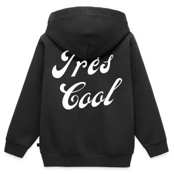Très cool - Sweat Premium à capuche zippé enfant bio - noir - Dos - AI Model Kid Male (0cm)