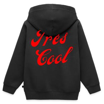 Très cool - Sweat Premium à capuche zippé enfant bio - noir - Dos - AI Model Kid Male (0cm)