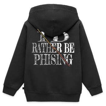 bday hack out hacking coder funny statement - Kids Premium Organic Zip-up Hoodie - black - Back - AI Model Kid Male (0cm)