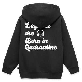 Schwangerschaft Babyparty Babyshower Boy Girl - Kinder Premium Organic Zip Hoodie - Schwarz - Hinten - AI Model Kid Male (0cm)