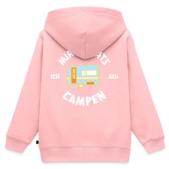 Mir reichts ich geh campen - Wohnwagen Wohnmobil - Kinder Premium Organic Zip Hoodie - Rosa - Hinten - AI Model Kid Female (0cm)