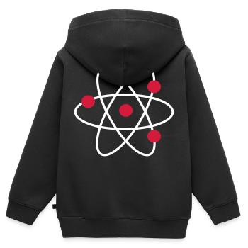 Science - Sweat Premium à capuche zippé enfant bio - noir - Dos - AI Model Kid Male (0cm)