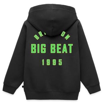 BRIGHTON BIG BEAT 995 - Sweat Premium à capuche zippé enfant bio - noir - Dos - AI Model Kid Male (0cm)