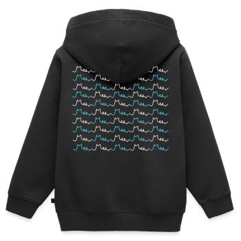 Typographie maritime - Sweat Premium à capuche zippé enfant bio - noir - Dos - AI Model Kid Male (0cm)