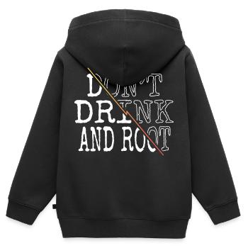 funny carpenter the carpenters arborists lumber - Kinder Premium Organic Zip Hoodie - Schwarz - Hinten - AI Model Kid Male (0cm)
