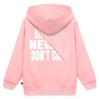 anonymous mask and free wifi present funny - Kinder Premium Organic Zip Hoodie - Rosa - Hinten - AI Model Kid Female (0cm)