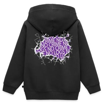 Analyste Hacker anonyme crypter mais je le fais - Sweat Premium à capuche zippé enfant bio - noir - Dos - AI Model Kid Male (0cm)