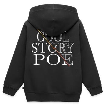 Terre présente croire conspiration idée présente - Sweat Premium à capuche zippé enfant bio - noir - Dos - AI Model Kid Male (0cm)