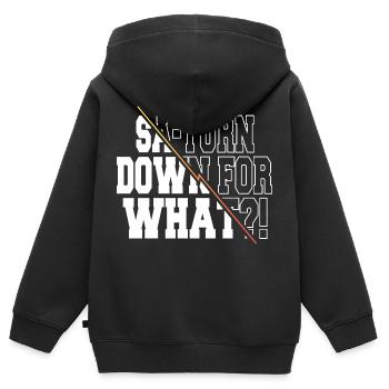Noël drôle citation astronome amateurs bday - Sweat Premium à capuche zippé enfant bio - noir - Dos - AI Model Kid Male (0cm)