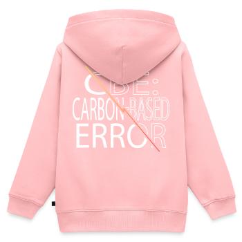funny birthday present and free wifi - Kinder Premium Organic Zip Hoodie - Rosa - Hinten - AI Model Kid Female (0cm)