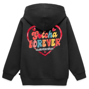 Gotcha Forever Adoption Family - Kids Premium Organic Zip-up Hoodie - black - Back - AI Model Kid Male (0cm)
