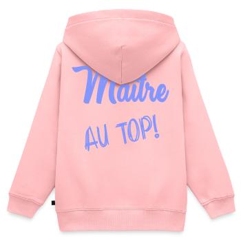 MEISTER - Kinder Premium Organic Zip Hoodie - Rosa - Hinten - AI Model Kid Female (0cm)