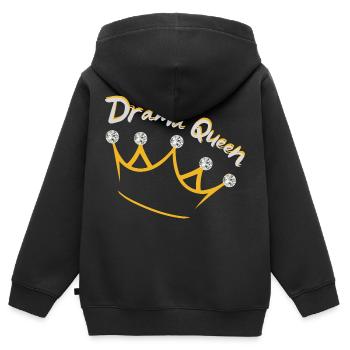 Drama Queen - Kinder Premium Organic Zip Hoodie - Schwarz - Hinten - AI Model Kid Male (0cm)