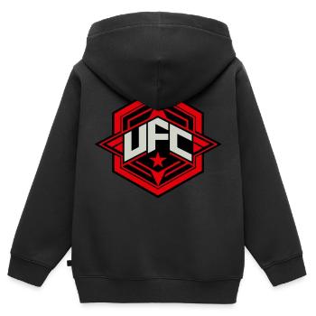 Mixed Martial Arts - Kinder Premium Organic Zip Hoodie - Schwarz - Hinten - AI Model Kid Male (0cm)