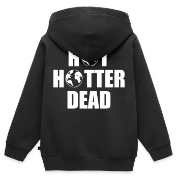 Hot hotter dead - Kinder Premium Organic Zip Hoodie - Schwarz - Hinten - AI Model Kid Male (0cm)