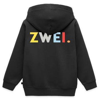 2. Geburtstag 2 Jahre Geburtstag Geschenk 2 Jahre - Kinder Premium Organic Zip Hoodie - Schwarz - Hinten - AI Model Kid Male (0cm)