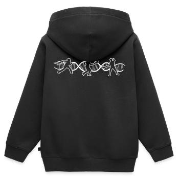 Jai Alai Gift Jai-Alai Retro Pelota - Kids Premium Organic Zip-up Hoodie - black - Back - AI Model Kid Male (0cm)