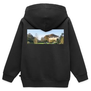 Marist Brothers Gebäude, Sligo, Irland. - Kinder Premium Organic Zip Hoodie - Schwarz - Hinten - AI Model Kid Male (0cm)