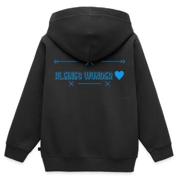 Babysprüche - Kinder Premium Organic Zip Hoodie - Schwarz - Hinten - AI Model Kid Male (0cm)