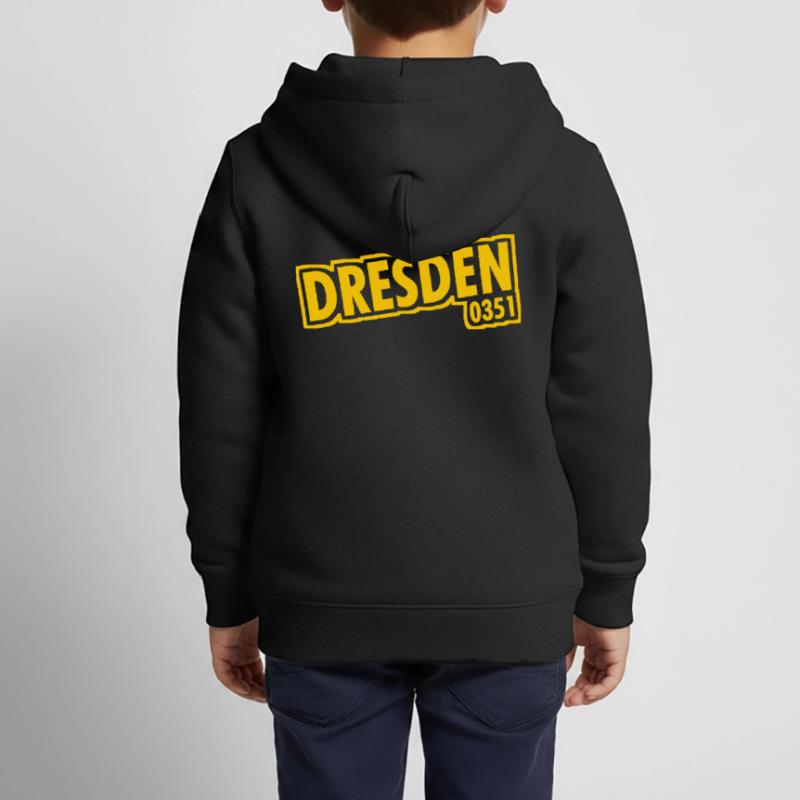 Dresden - 0351 - Area Code - Saxony Kids Premium Organic Zip-up Hoodie
