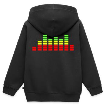 equalizer - Kinder Premium Organic Zip Hoodie - Schwarz - Hinten - AI Model Kid Male (0cm)