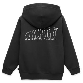 Dirigenten Musiker Band Musik Evolution Dirigent - Kinder Premium Organic Zip Hoodie - Schwarz - Hinten - AI Model Kid Male (0cm)
