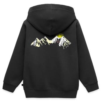 A heart for mountains when the sun is shining Hiking - Kids Premium Organic Zip-up Hoodie - black - Back - AI Model Kid Male (0cm)