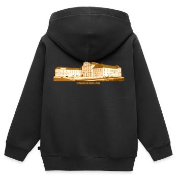 Oranienburg Schloss Havel Brandenburg Barock - Kinder Premium Organic Zip Hoodie - Schwarz - Hinten - AI Model Kid Male (0cm)