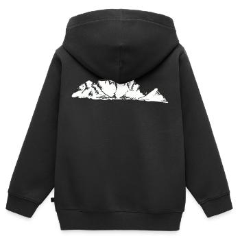 Afrika Tafelberg Kapstadt Geschenkidee - Kinder Premium Organic Zip Hoodie - Schwarz - Hinten - AI Model Kid Male (0cm)