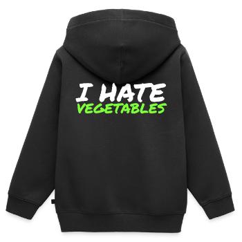 Carnivores - Sweat Premium à capuche zippé enfant bio - noir - Dos - AI Model Kid Male (0cm)