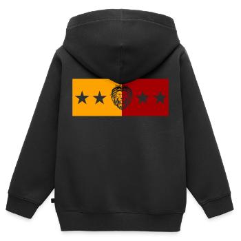 Cimbom GS Löwe - Kinder Premium Organic Zip Hoodie - Schwarz - Hinten - AI Model Kid Male (0cm)