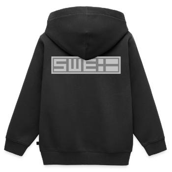 Schwedische Taktik - Kinder Premium Organic Zip Hoodie - Schwarz - Hinten - AI Model Kid Male (0cm)