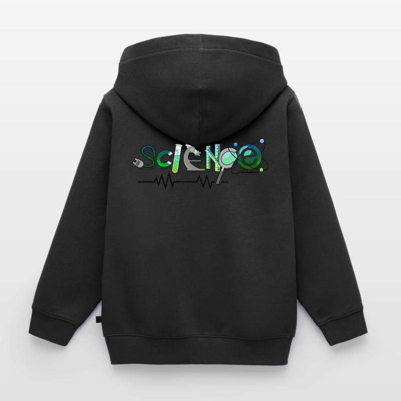 Science Science Scientist Physics Lab DNA Kids Premium Organic Zip-up Hoodie