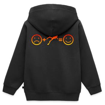 Plongée amusante Plongée Plongée Plongée Plongée - Sweat Premium à capuche zippé enfant bio - noir - Dos - AI Model Kid Male (0cm)