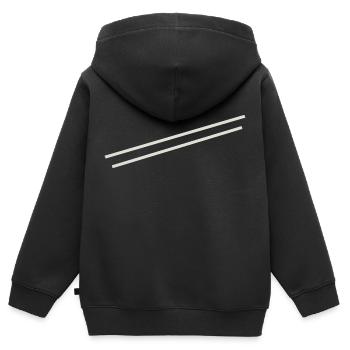 Minimal stripes - Kids Premium Organic Zip-up Hoodie - black - Back - AI Model Kid Male (0cm)